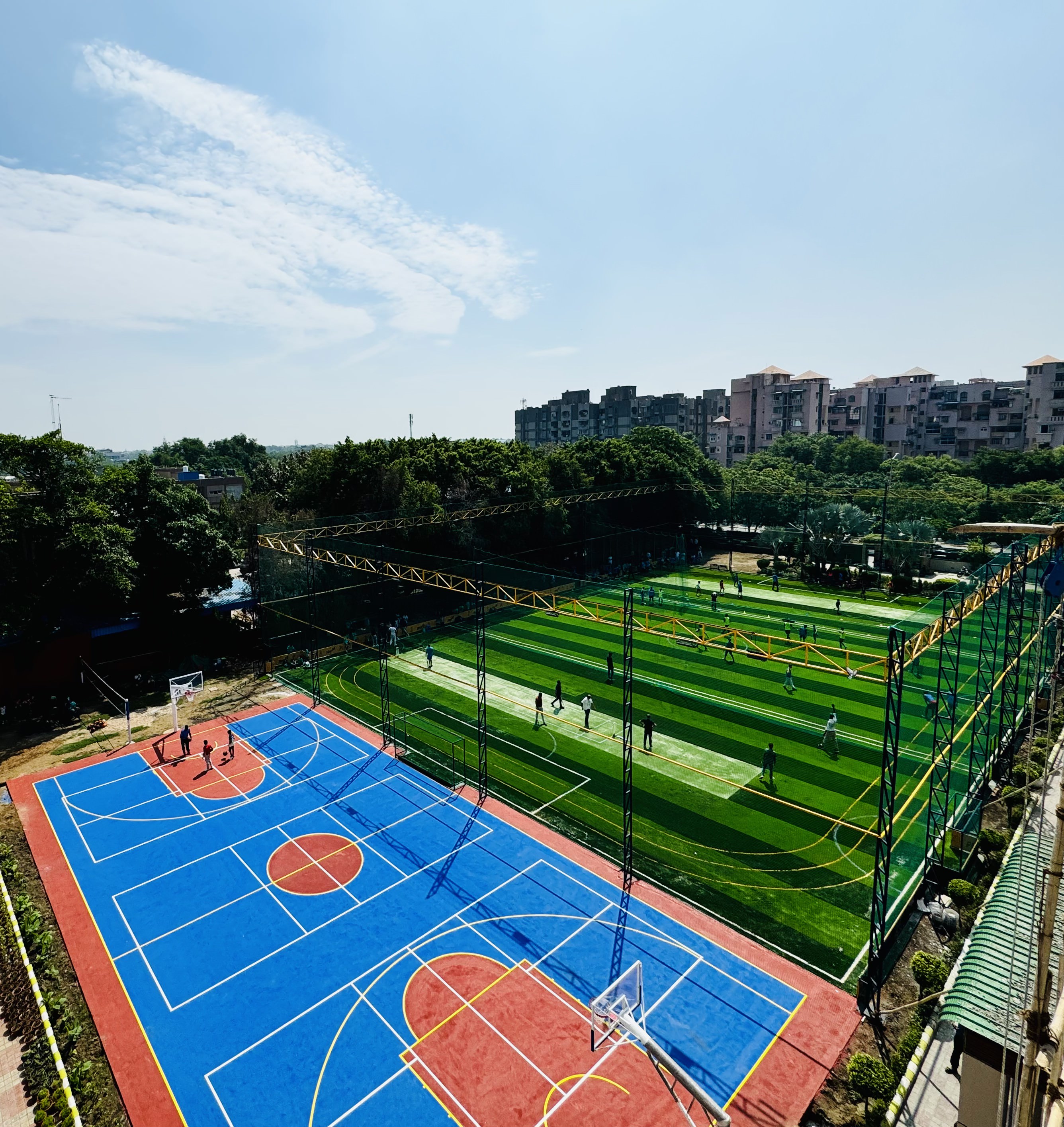 Football turf at Fortune World School